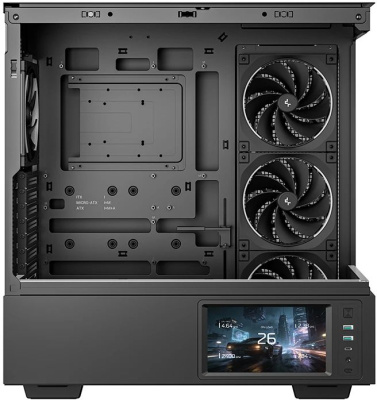 ������ Deepcool CH690 LCD, ��� ��, Midi-Tower ������ (R-CH690LCD-BKNNA0D-G)