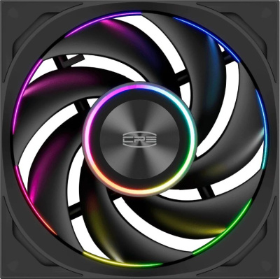 ����� ��� �������/ Case Cooler PCCooler F7 X120 ARGB BK 3IN1 (120x120x28mm, 4-pin PWM, ARGB, 83CFM, 33.1dBA, 3000RPM, Black, 3pcs)