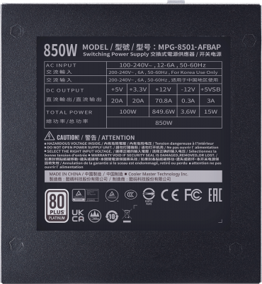 ���� ������� 850W Cooler Master XG850 Platinum (MPG-8501-AFBAP-EU)
