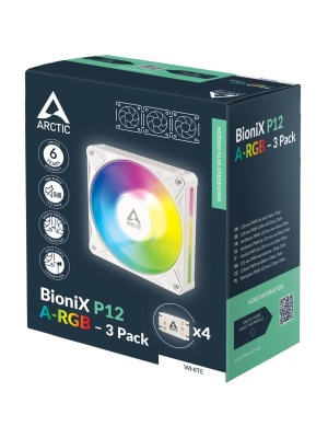 ���������� ��������� ARCTIC BioniX P12 A-RGB (White) - 3 Pack (ACFAN00338A)