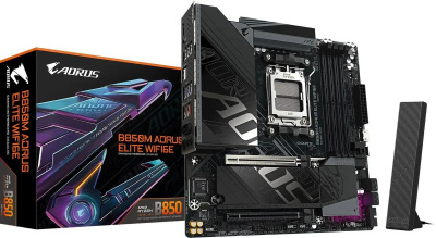����������� ����� Gigabyte B850M AORUS ELITE WIFI6E, Socket-AM5, AMD B850, mATX, Ret