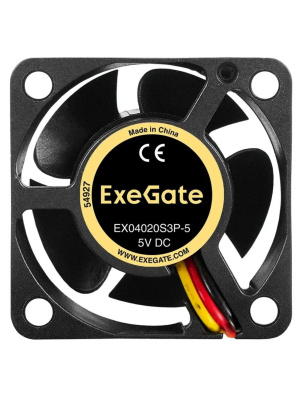 ���������� ExeGate EX04020S3P-5 (40x40x20 ��, Sleeve bearing (��������� ����������), 3pin, 5000RPM, 22dBA) 5� DC EX295196RUS 