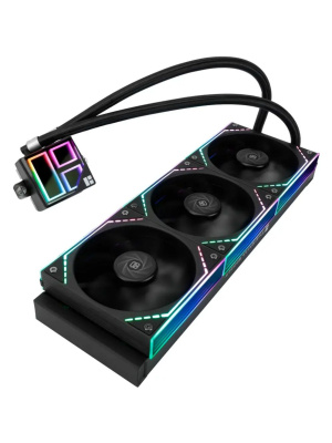 ������� ���������� ��� ���������� Thermalright Frozen Infinity 360 (360mm, Black, ARGB/ Fans: 3x120mm, 68.9CFM, 28.2dBA, 2000RPM/ Pump height 60mm, Rad thickness 27mm/ S: 1700, 1200, 1851, 115X, 2011, 2066, AM5, AM4)