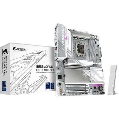 ����������� ����� Gigabyte B860 AORUS ELITE WF7 ICE Socket LGA 1851, B860, ATX, Ret