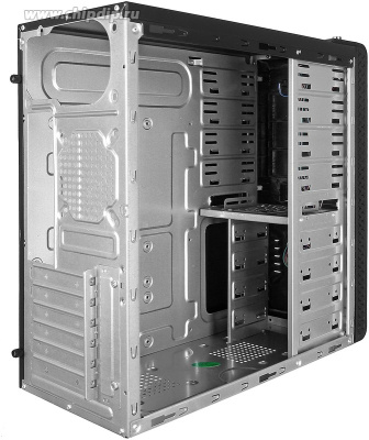 Exegate EX269438RUS  Miditower UN-604 Black, ATX, <UN500, 120mm> 2*USB+2*USB3.0, Audio
