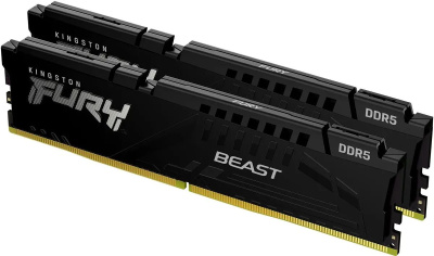 DDR 5 DIMM 16Gb PC48000, 6000Mhz, Kingston FURY Beast Black EXPO CL30 (Kit of 2) (KF560C30BBEK2-16) (retail)