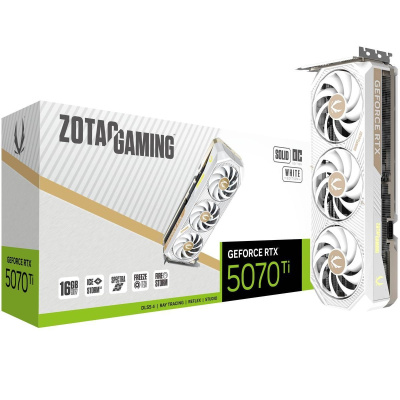 ���������� Zotac NVIDIA GeForce RTX 5070 Ti SOLID CORE White OC 16Gb (ZT-B50710Q2-10P), Ret