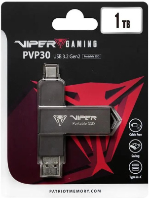 ���������� SSD Patriot USB3.2 Gen2 1TB PVP301TB28UDG Viper PVP30 2.5" ������