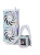 ������� �������� ���������� 1STPLAYER X-240E White / 2x120mm, ARGB, 7-segment display, 250W TDP / X-240E-WH
