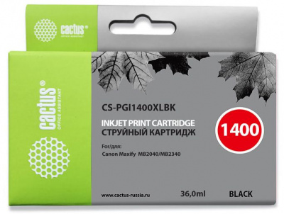�������� �������� Cactus CS-PGI1400XLBK ������ ��� Canon MB2050/MB2350/MB2040/MB2340 (36��)