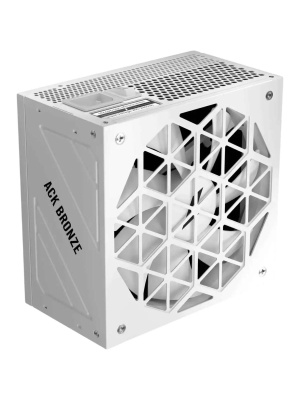 ���� ������� 1STPLAYER ACK BRONZE 650W White / ATX 3.1, APFC, 80 PLUS Bronze, Double Forward, full Teapo caps, 140mm fan, non-modular / HA-650AA2-WH