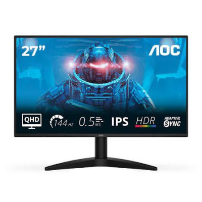 ������� AOC 27" Q27B36X, 16:9, IPS, QHD, 0,5/4ms, 300cd, 144Hz, HDMI, DP