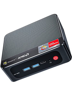 ����-�� Beelink SER5, AMD Ryzen 5 5500U/16 �� DDR4/500 �� SSD/AMD Radeon Graphics/��� ��, ������ (BL/SER5/5500U/16G/500G/2,5G*1/Black)