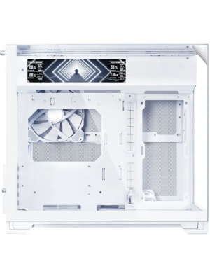 ������ Lian Li O11 Vision-M Digital / White / 9.2" LCD screen / 1 x 140mm PWM Fan / Mini-Tower, TG / G99.O11VMDW.R0