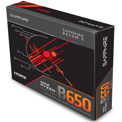 ����������� ����� Sapphire B650M-E, AM5, B650, mATX, Ret 52112-04-40G