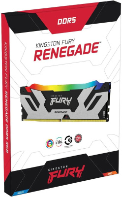 ������ DDR5 48GB 6400MHz Kingston KF564C32RSA-48 Fury Renegade XMP RGB RTL Gaming PC5-51200 CL32 DIMM 288-pin 1.4� dual rank � ���������� Ret