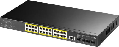 ���������� Cudy GS5024PS4 (L3) 24x1����/� 4SFP+ 24PoE+ 400W �����������