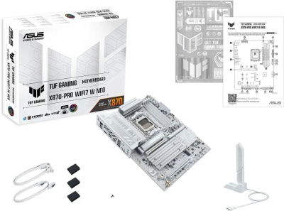 ����������� ����� ASUS TUF Gaming X870-Pro WIFI7 W Neo, Socket AM5, AMD X870, ATX, Ret