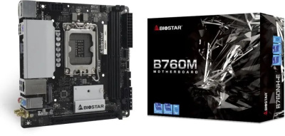 ����������� ����� Biostar B760NH-E, LGA 1700, Intel B760, mini-ITX, Ret