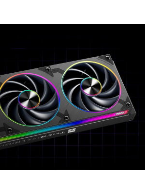 ������� �������� ���������� Thermalright Dynamic Vision Pro 360 ARGB Black / 3x120mm ARGB PWM Fans / TRDVP360AB