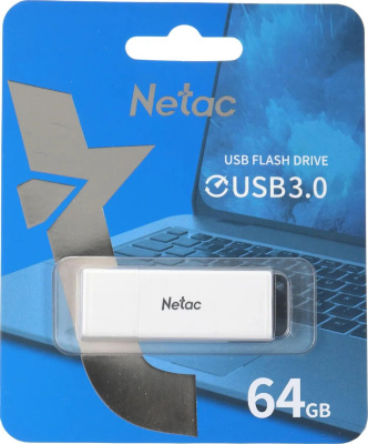���� ���� Netac 64GB U185 NT03U185N-064G-32WH USB3.2 �����