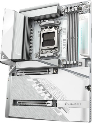 ����������� ����� GigaByte X870 Aorus Stealth ICE, Socket AM5, AMD X870, ATX, Ret