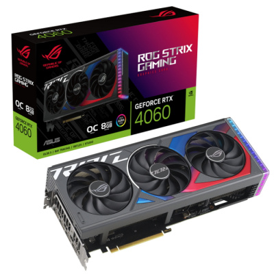  ASUS Strix nVidia RTX 4060 8192 17000 128 RTL (ROG-STRIX-RTX4060-O8G-GAMING, 90YV0JB0-M0NA00)