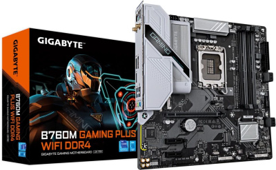   Gigabyte B760M GAMING PLUS WIFI DDR4, B760, LGA 1700, mATX, Ret