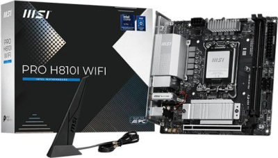 ����������� ����� MSI PRO H810I WIFI, H810, LGA1851, mini-ITX, Ret