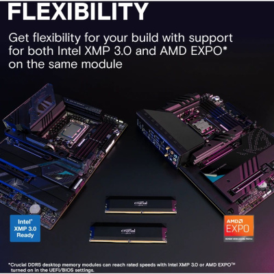 ����������� ������ 32Gb DDR5 6000MHz Crucial CP2K16G60C36U5B 2x16Gb KIT