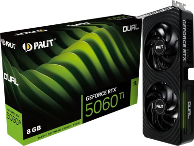  Palit NVIDIA GeForce RTX 5060 Ti Dual 8Gb (NE7506T019P1-GB2062D)