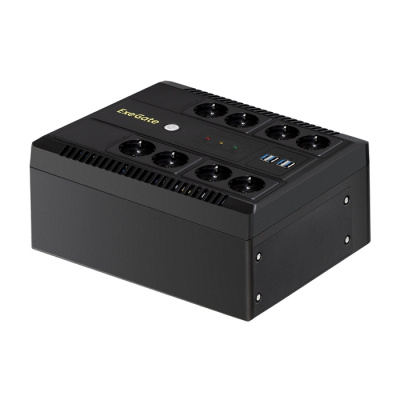 ��� ExeGate NEO Smart LHB-650.LCD.AVR.8SH.CH.RJ.USB, 650VA/390W, LCD, AVR, 8�Schuko, RJ45/11, USB, 4�USB-����� ��� �������, Black