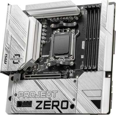 ����������� ����� MSI B650M PROJECT ZERO, B650, AM5, mATX, Ret