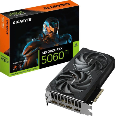  Gigabyte NVIDIA GeForce RTX 5060 Ti 8 Windforce, GDDR7, OC, GV-N506TWF2OC-8GD 1.0 Ret