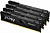   128Gb  (4x32GB) Kingston FURY Beast Black KF436C18BBK4/128 DDR4, DIMM, PC28800, 3600Mhz, CL18 (Kit of 4) (retail)