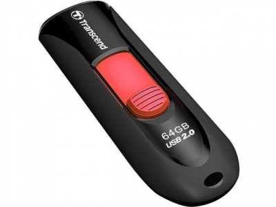 Transcend 64GB JetFlash 590, USB 2.0, ������/������� TS64GJF590K