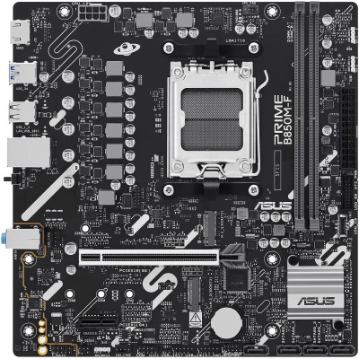 ����������� ����� Asus PRIME B850M-F, Socket AM5, AMD B850, mATX, Ret