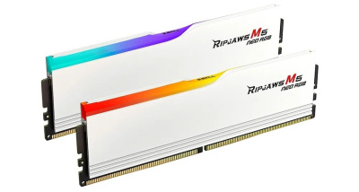 ������ ������ DDR5 G.SKILL RIPJAWS M5 NEO RGB 64GB (2x32GB) 6000MHz CL36 (36-36-36-96) 1.35V / F5-6000J3636F32GX2-RM5NRW / White