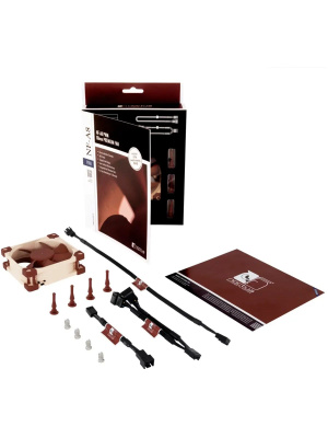����� ��� ������� Noctua NF-A8 PWM (80x80x25mm, 4-pin PWM, 32.67CFM, 17.7dBA, 2200RPM, Beige/Brown)