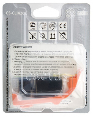 �������� �������� Cactus CS-CLI426C ������� ��� Canon MG5140 5240 6140 8140 MX884 (8, 2ml)