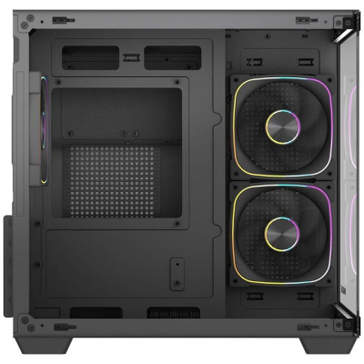 ������ Powercase Vision Micro M5CB, Tempered Glass, Type-C, 3x 120mm ARGB PWM Fan, ARGB+PWM HUB, ������, mATX  (CVMM5CHB-A3)