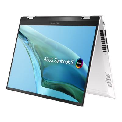 Ноутбук ASUS Zenbook S 13 Flip OLED UP5302ZA-LX429W, 13.3" (2880x1800) OLED сенсорный/Intel Core i7-1260P/16ГБ DDR5/1ТБ SSD/Iris Xe Graphics/Windows 11 Home, белый (90NB0VV2-M00LB0)