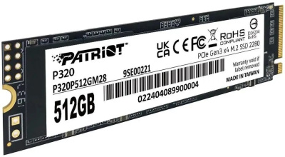 ���������� SSD Patriot PCIe 3.0 x4 512GB P320P512GM28 P320 M.2 2280