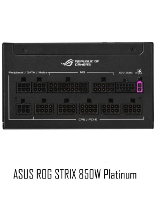 ���� ������� Asus ROG STRIX 850W Platinum (90YE00W2-B0CA00) 850 ��, ATX 3.1, PCIe 5.1, 80 PLUS Platinum