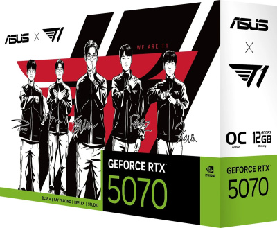 ���������� ASUS RTX5070 T1 GAMING OC 12GB GDDR7 RTL (T1-RTX5070-O12G-GAMING) 90YV0M1G-M0NA00