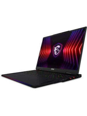 ������� MSI Stealth 18 HX AI A2XWIG-051RU, 18" (3840x2400) IPS 120 ��/Intel Core Ultra 9 275HX/64 �� DDR5/2048 �� SSD/NVIDIA GeForce RTX 5080 ��� ��������� (16 ��)/Windows 11 Home, ������ (9S7-183341-051)
