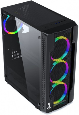 ������ Powercase Mistral X4 Mesh LED Black (CMIXB-L4)