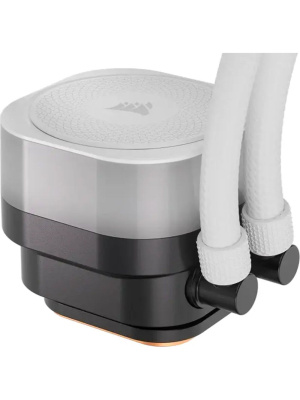 ������� ����������� ���������� Corsair iCUE LINK TITAN 240 RX RGB (240mm, White, RGB/ Fans: 2x120mm, 73.5CFM, 36dBA, 2100RPM/ S: 1851, 1700, AM5, AM4)