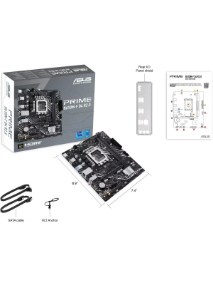 ����������� ����� ASUS PRIME H610M-F D4 R2.0, LGA1700, H610, 2*DDR4, 2*SATA, 1*M.2, 2*USB 3.2, 4*USB 2.0, 1*PCIx16, 1*PCIx1, HDMI, mATX; 90MB1H70-M0EAY0