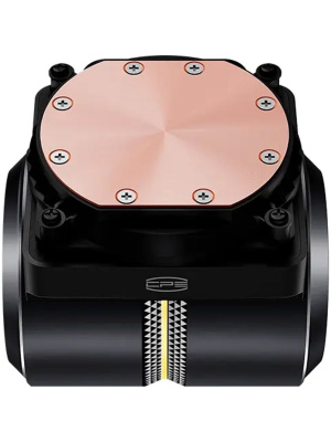 ������� ���������� PCCooler DE360 Pro BK (300W, 360mm, Black, ARGB Pump, Fans: 3x120mm, 86.73CFM, 32dBA, 2200RPM/ Pump height 57mm, 28dBA, 3200RPM, Rad thickness 27mm/ S: 1851, 1700, 1200, 115X, AM5, AM4, AM3)